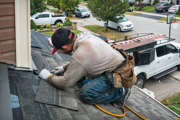 Professional Roof Replacement technician working in Charlevoix, MI